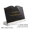 Plaque funéraire marbre-noir 26 Plaquedeces.fr